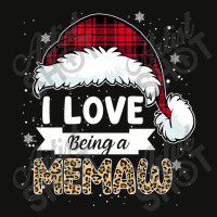 Buffalo Plaid Christmas Shirt I Love Being A Memaw Grandma Premium T S Scorecard Crop Tee | Artistshot