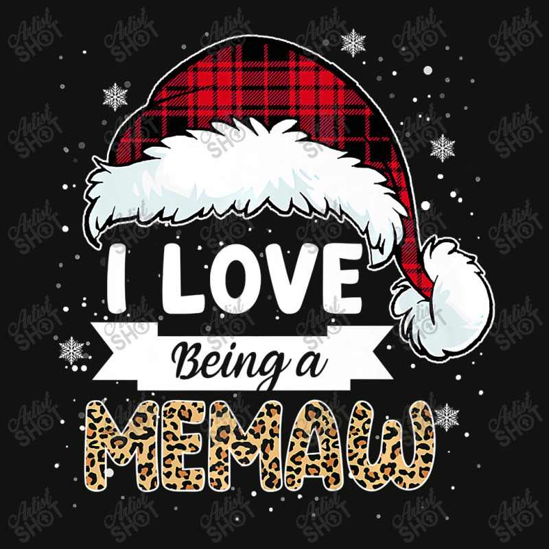 Buffalo Plaid Christmas Shirt I Love Being A Memaw Grandma Premium T S Scorecard Crop Tee by Maria_Jezierski | Artistshot