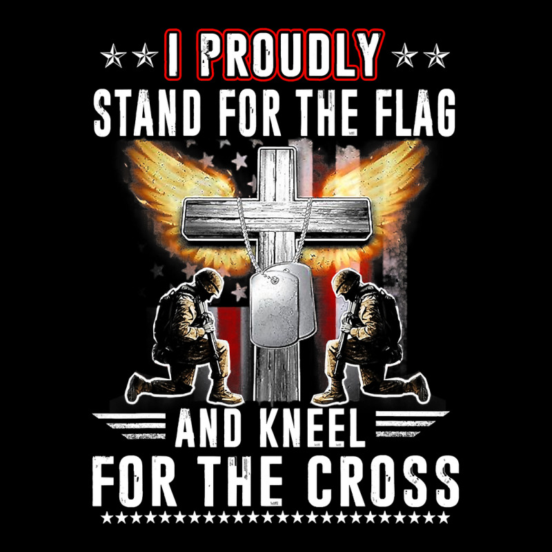 I Proudly Stand For The Flag And Kneel For The Cross Veteran 277 Adjustable Cap by pester | Artistshot