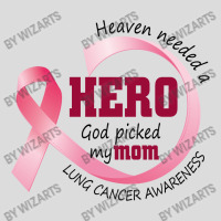Heaven Needed A Hero God Picked My Mom Lung Cancer Awareness Men's Polo Shirt | Artistshot