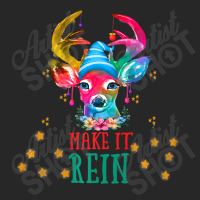 Christmas Deer, Watercolor Cute Reindeer Make It Rein! Premium T Shirt Men's T-shirt Pajama Set | Artistshot