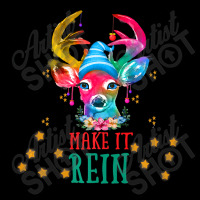 Christmas Deer, Watercolor Cute Reindeer Make It Rein! Premium T Shirt Long Sleeve Shirts | Artistshot