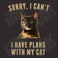 T Shirt Sorry, I Cant I Have Plans With My Cat Tortoiseshell Racerback Tank | Artistshot