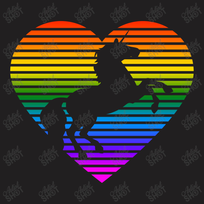 Pride Heart Unicorn T-shirt | Artistshot