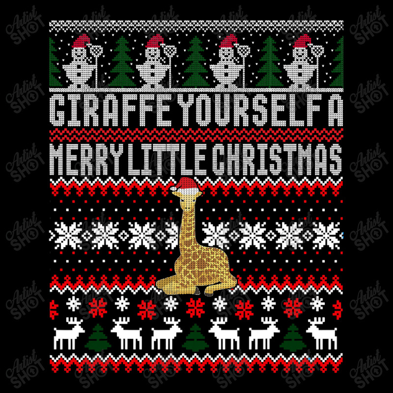 Giraffe Ugly Christmas Shirt Holiday Party Matching Family T Shirt Pocket T-Shirt by Maria_Jezierski | Artistshot