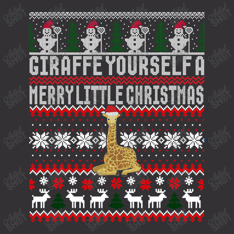 Giraffe Ugly Christmas Shirt Holiday Party Matching Family T Shirt Vintage Hoodie And Short Set by Maria_Jezierski | Artistshot