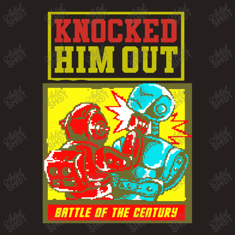 Knocked Him Out Robot Fighter Tank Top | Artistshot