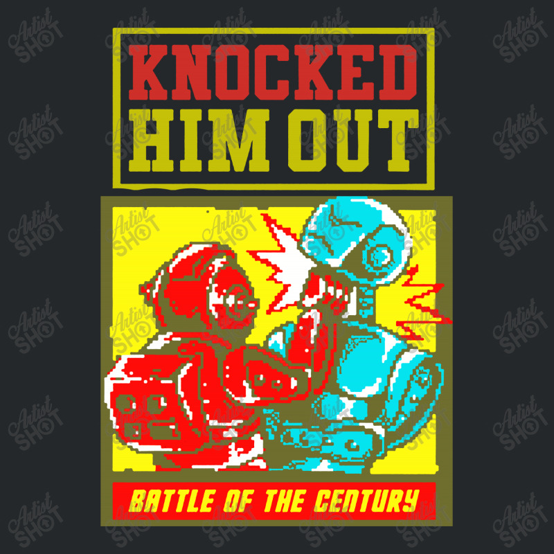 Knocked Him Out Robot Fighter Crewneck Sweatshirt | Artistshot