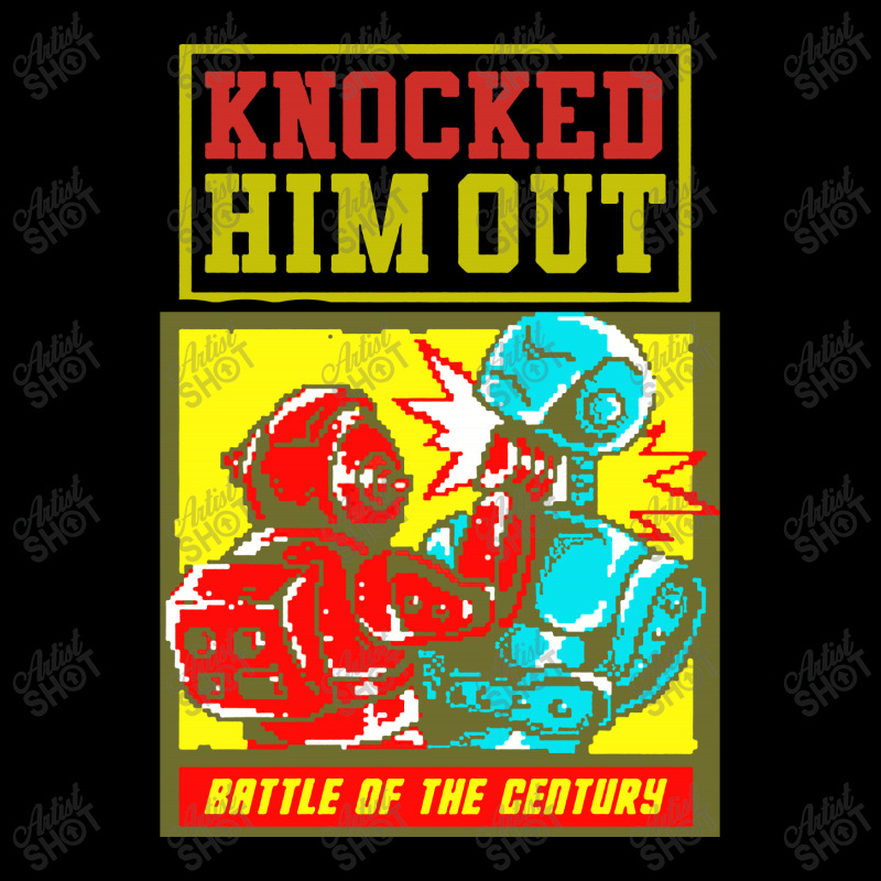 Knocked Him Out Robot Fighter Men's Long Sleeve Pajama Set | Artistshot