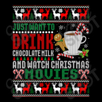 Just Want To Drink Chocolate Milk And Watch Christmas Movies T Shirt Women's V-neck T-shirt | Artistshot