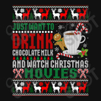 Just Want To Drink Chocolate Milk And Watch Christmas Movies T Shirt Baby Beanies | Artistshot