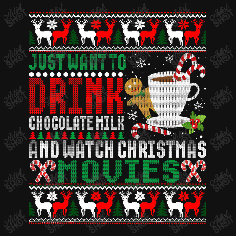 Just Want To Drink Chocolate Milk And Watch Christmas Movies T Shirt Baby Beanies by Maria_Jezierski | Artistshot