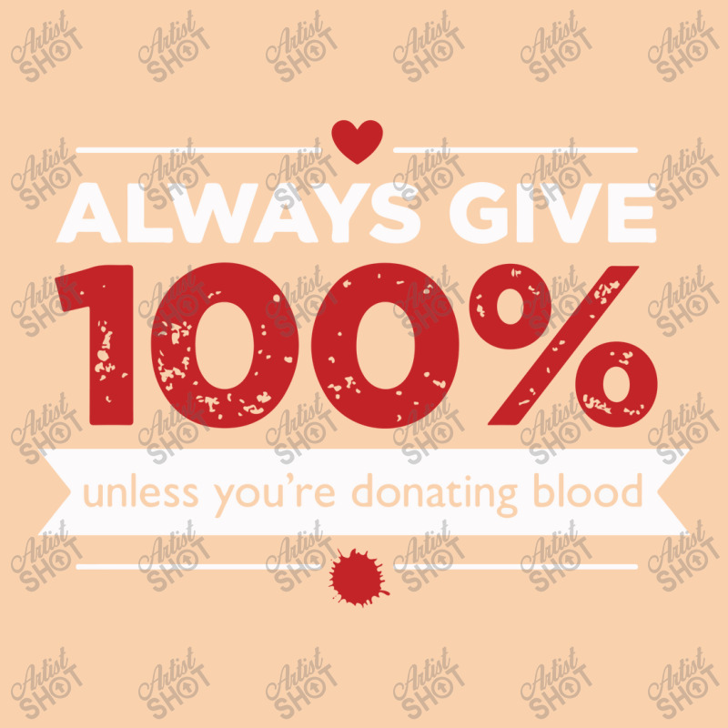 Always Give 100% Donating Blood Cropped Hoodie by Vishaka | Artistshot