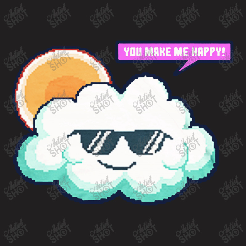 Summer Happy Cloud Character T-shirt | Artistshot