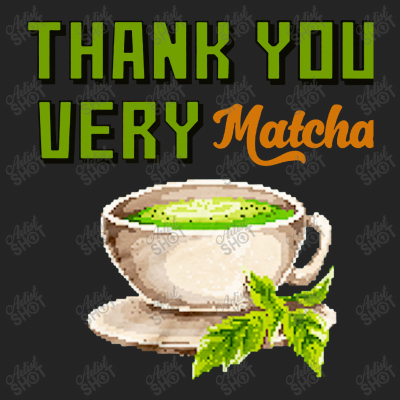 Thank You Very Matcha Food Pun 3/4 Sleeve Shirt | Artistshot