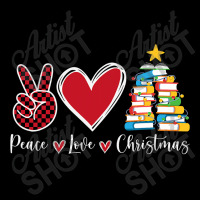 Peace Love Christmas Tshirt   Funny Christmas Tree Book Tree T Shirt Adjustable Cap | Artistshot