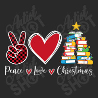 Peace Love Christmas Tshirt   Funny Christmas Tree Book Tree T Shirt Printed Hat | Artistshot