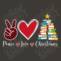 Peace Love Christmas Tshirt   Funny Christmas Tree Book Tree T Shirt Bucket Hat | Artistshot