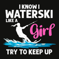 Funny Water Ski Designs For Women Girls Water Skier Athletes T Shirt Scorecard Crop Tee | Artistshot