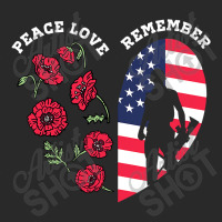 Peace Love Remember Red Poppy Flower Soldier Veteran Day T Shirt Toddler T-shirt | Artistshot