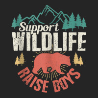 Support Wildlife Raise Boys Mom Dad Wild One Funny Gift Tank Top Unisex Hoodie | Artistshot