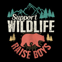 Support Wildlife Raise Boys Mom Dad Wild One Funny Gift Tank Top Unisex Jogger | Artistshot