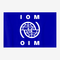 International Organization For Migration (iom) Flag T Shirt Portrait Canvas Print | Artistshot