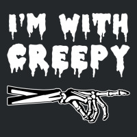 I'm With Creepy Crewneck Sweatshirt | Artistshot