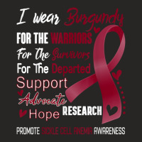 I Wear Burgundy For Sickle Cell Anemia Awareness T Shirt Ladies Fitted T-shirt | Artistshot