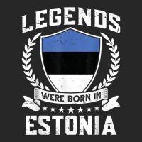 Vintage Design Estonian Flag Legends Were Born In Estonia T Shirt Men's T-shirt Pajama Set | Artistshot