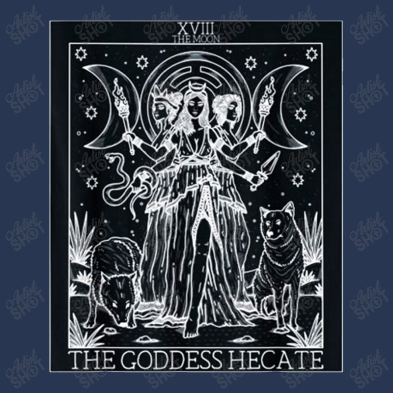 Hecate Tarot Card Triple Moon Goddess Witch Wiccan Pagan 1 Men Denim Jacket by gulatotal | Artistshot