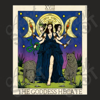 Hecate Triple Moon Goddess Hekate Wheel Witch Tarot Card 1 Ladies Fitted T-shirt | Artistshot