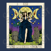 Hecate Triple Moon Goddess Hekate Wheel Witch Tarot Card 1 Ladies Denim Jacket | Artistshot