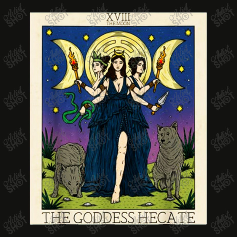 Hecate Triple Moon Goddess Hekate Wheel Witch Tarot Card 1 Scorecard Crop Tee by gulatotal | Artistshot