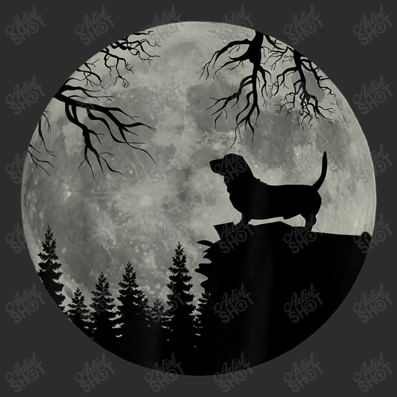 Baset Hound And Moon Halloween Spooky Dog Exclusive T-shirt | Artistshot