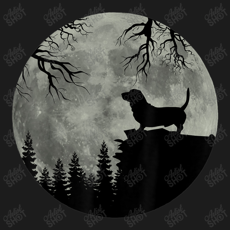 Baset Hound And Moon Halloween Spooky Dog Hoodie & Jogger Set | Artistshot