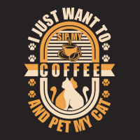 Sip My Coffee And Pet My Cat Vintage Cap | Artistshot