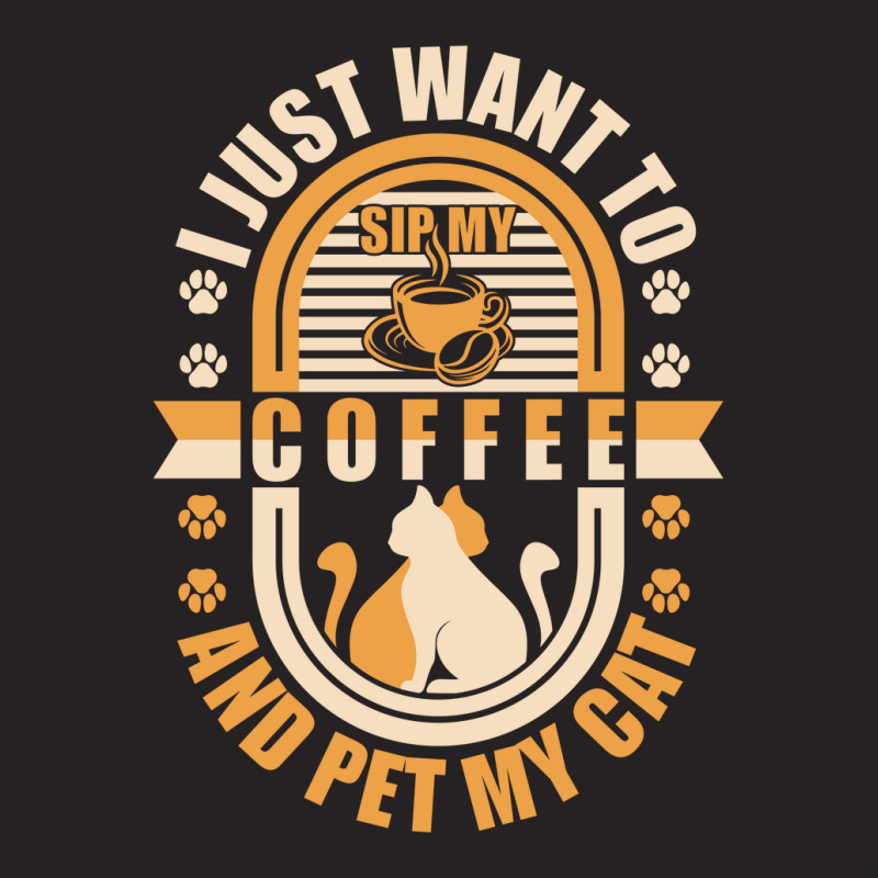 Sip My Coffee And Pet My Cat Vintage Cap | Artistshot