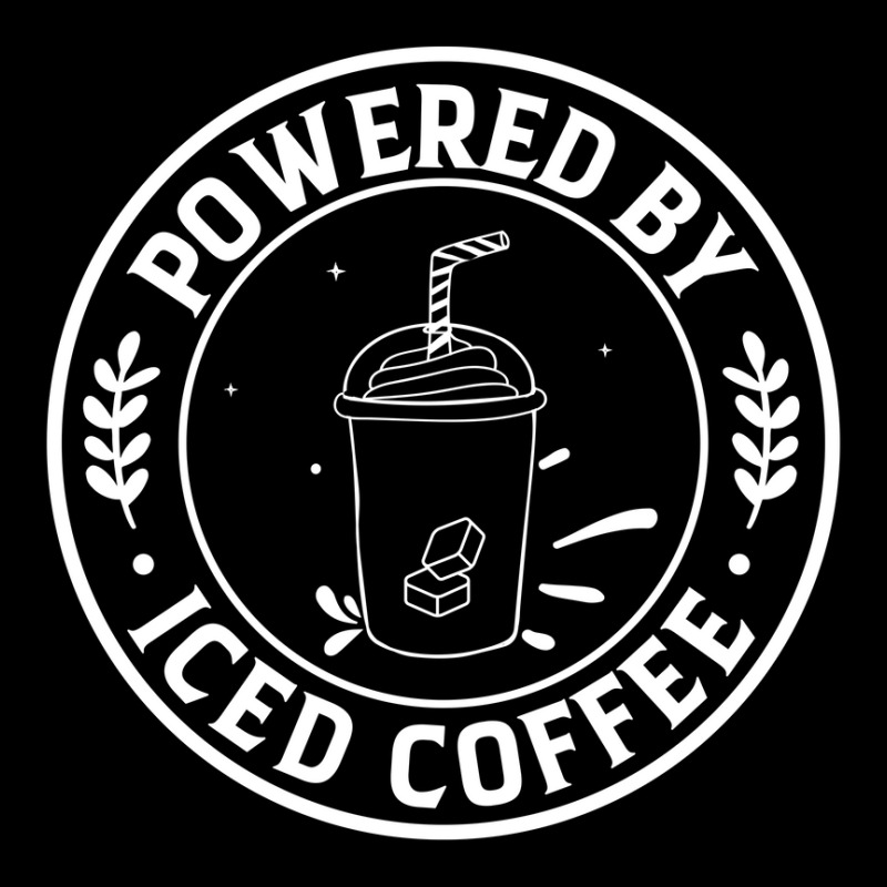 Powered By Iced Coffee Adjustable Cap | Artistshot