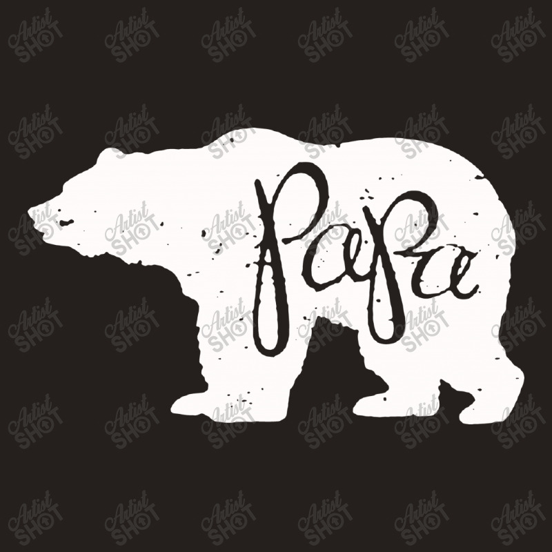 Papa Bear ( White) Tank Top | Artistshot