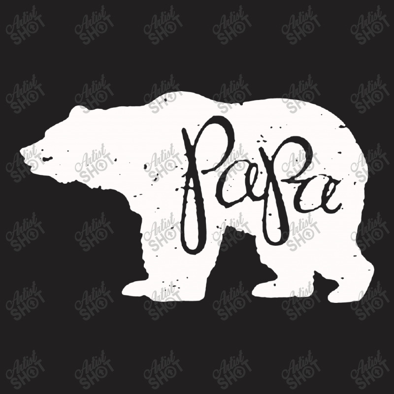 Papa Bear ( White) T-shirt | Artistshot
