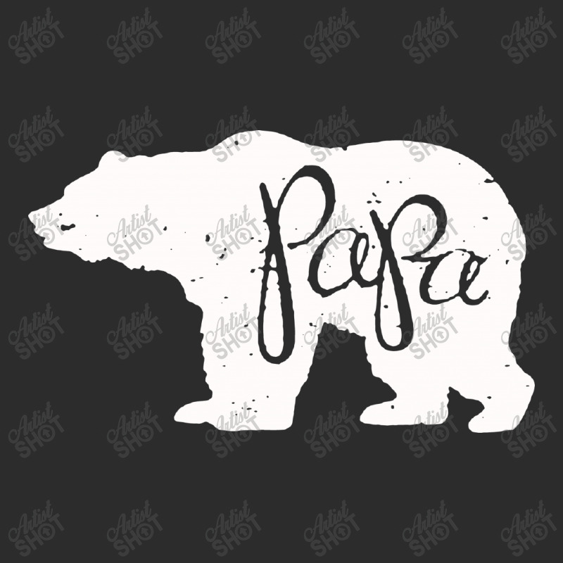 Papa Bear ( White) Exclusive T-shirt | Artistshot