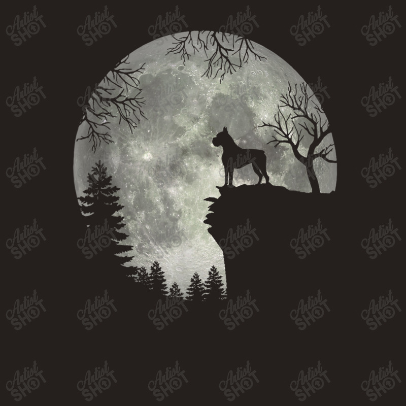 Boxer Dog And Moon Halloween Tank Top | Artistshot