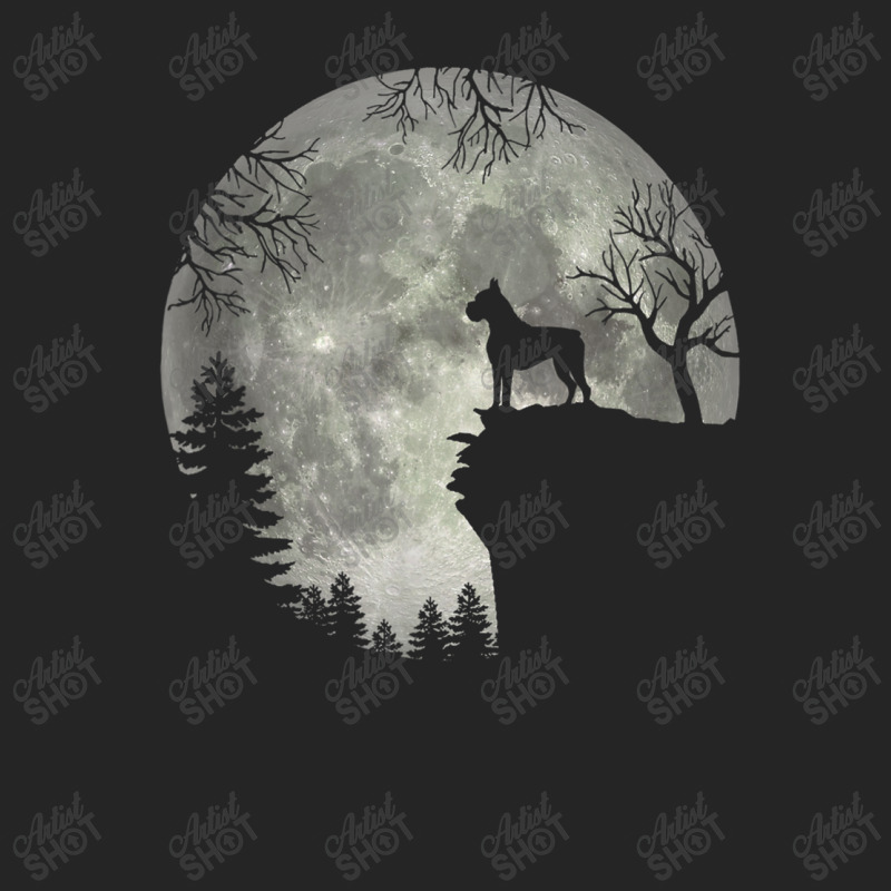 Boxer Dog And Moon Halloween Unisex Hoodie | Artistshot