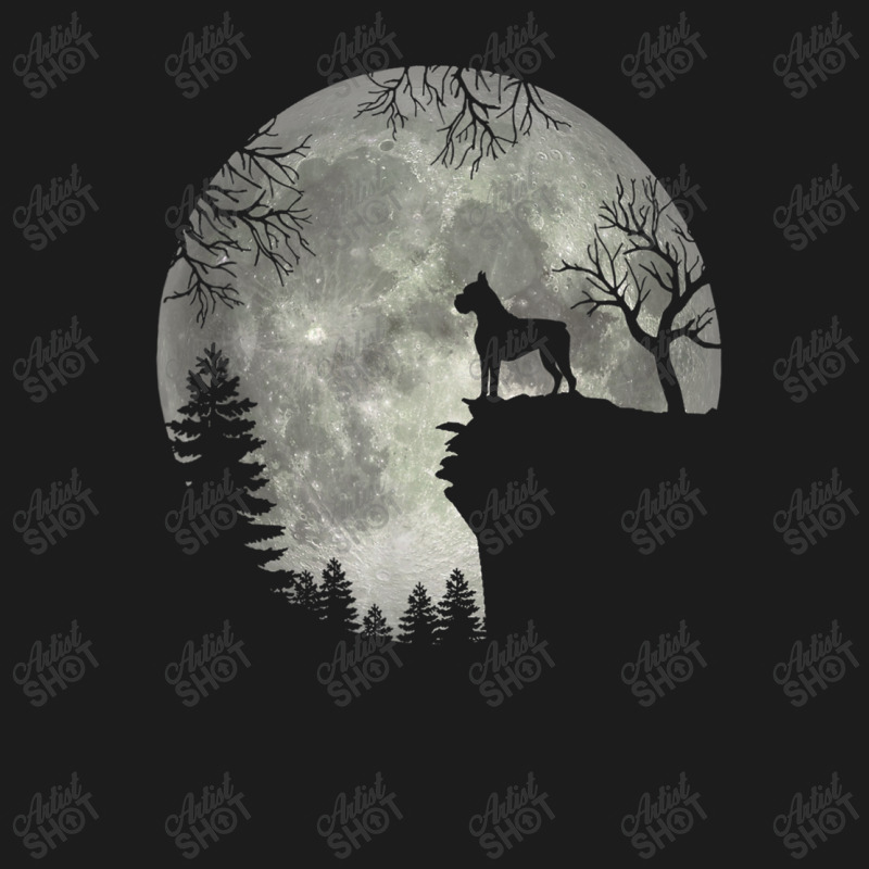 Boxer Dog And Moon Halloween Hoodie & Jogger Set | Artistshot