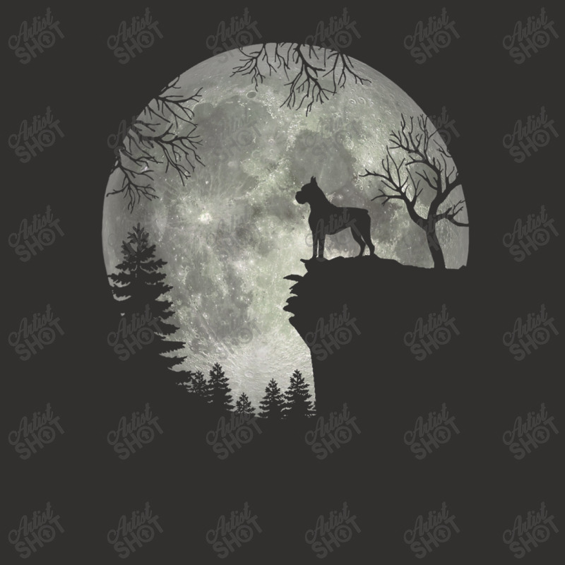 Boxer Dog And Moon Halloween Champion Hoodie | Artistshot