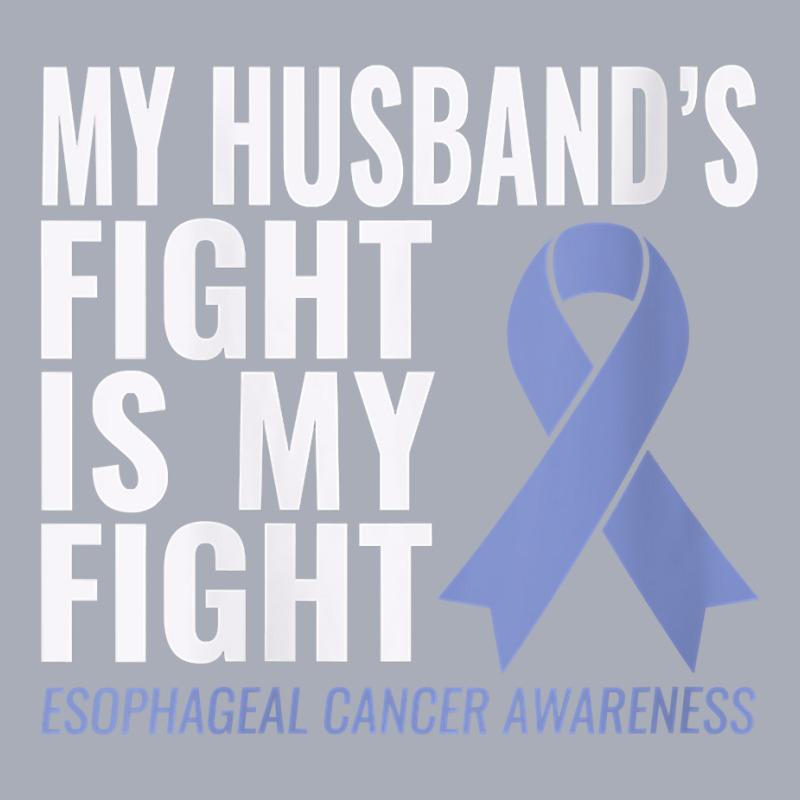 Womens Esophageal Cancer Support My Husband's Fight Is My Fight V Neck Tank Dress by evansjalayia | Artistshot