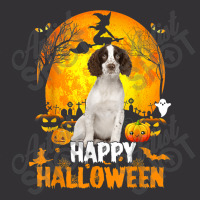 Cavalier King Dog Happy Halloween Day With The Moon Pumpkin Vintage Hoodie And Short Set | Artistshot