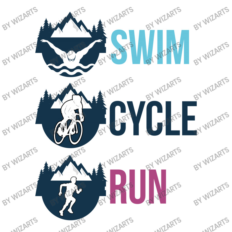 Swim Cycle Run Men's T-shirt Pajama Set | Artistshot