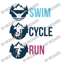 Swim Cycle Run Men's 3/4 Sleeve Pajama Set | Artistshot
